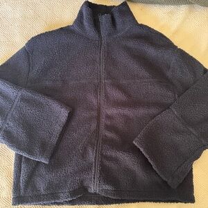 H&M Navy Blue Fleece ZipUp